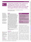 Research paper thumbnail of Competing mortality risks analysis of prediagnostic lifestyle and dietary factors in colorectal cancer survival: the Norwegian Women and Cancer Study