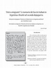 Research paper thumbnail of Derrotados ou emigrantes? Memórias de fascistas italianos na Argentina e no Brasil Pós-Segunda Guerra Mundial