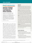 Research paper thumbnail of Outcomes of Patients Presenting with Mild Acute Respiratory Distress Syndrome