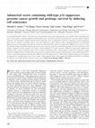 Research paper thumbnail of Adenoviral vector containing wild-type p16 suppresses prostate cancer growth and prolongs survival by inducing cell senescence