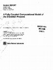 Research paper thumbnail of A Fully Coupled Computational Model of the Silylation Process