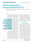 Research paper thumbnail of Conflict Resolution Strategies and Improving Relationships for ATs