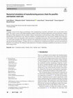 Research paper thumbnail of Numerical simulation of manufacturing process chain for pearlitic and bainitic steel rails