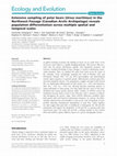 Research paper thumbnail of Extensive sampling of polar bears ( Ursus maritimus ) in the Northwest Passage (Canadian Arctic Archipelago) reveals population differentiation across multiple spatial and temporal scales