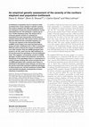 Research paper thumbnail of An empirical genetic assessment of the severity of the northern elephant seal population bottleneck