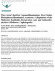 Research paper thumbnail of They Aren't Just for Counterillumination: How Ocular Photophores Illuminate Locomotory Adaptations of the Midwater Teuthoids, Chiroteuthis calyx and Galiteuthis phyllura (Mollusca: Cephalopoda)