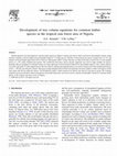 Research paper thumbnail of Development of tree volume equations for common timber species in the tropical rain forest area of Nigeria