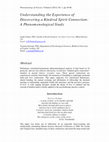 Research paper thumbnail of Understanding the Experience of Discovering a Kindred Spirit Connection: A Phenomenological Study