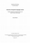 Research paper thumbnail of Outcome of language contact