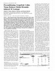 Research paper thumbnail of Preconditioning Grapefruit Callus Tissue Reduces Methyl Bromide-induced K+ Leakage