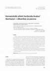 Research paper thumbnail of Hematological effects of herbicide Avalon® (bentazon+dicamba) in rats