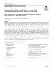 Research paper thumbnail of Occupational well-being in pediatricians—a survey about work-related posttraumatic stress, depression, and anxiety