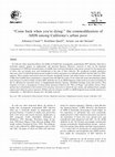 Research paper thumbnail of “Come back when you’re dying:” the commodification of AIDS among California's urban poor