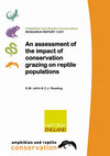 Research paper thumbnail of An assessment of the impact of conservation grazing on reptile populations