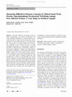 Research paper thumbnail of Measuring Difficult to Measure Concepts in Clinical Social Work Practice Operationalizing Psychosocial Well Being