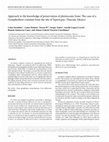 Research paper thumbnail of Approach to the knowledge of preservation of pleistocenic bone: The case of a Gomphothere cranium from the site of Tepeticpac, Tlaxcala, Mexico