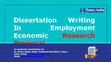 Research paper thumbnail of How to write a Research proposal for Employment Economics