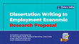 Research paper thumbnail of Dissertation Writing In Employment Economic Research Proposal