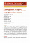 Research paper thumbnail of A competence-based test to assess historical thinking in secondary education: Design, application, and validation