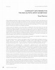 Research paper thumbnail of Community Arts Perspective: The iNDx Autistic Artist Exhibitions