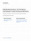 Research paper thumbnail of FROM REGIONAL TO WORLD: GEOCRACY AND HUMAN RIGHTS