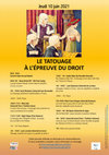 Research paper thumbnail of Programme JE  Le Tatouage à l'épreuve du droit (10.06.2021)