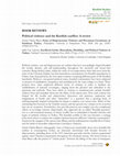 Research paper thumbnail of Political violence and the Kurdish conflict: A review