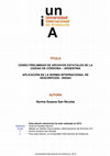 Research paper thumbnail of Censo preliminar de Archivos estatales de la Ciudad de Córdoba, Argentina. Aplicación de la Norma Internacional de Descripción ISDIAH