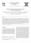 Research paper thumbnail of Oxygen potential and thermal conductivity of (U,Pu) mixed oxides