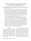 Research paper thumbnail of Feeding rate and frequency on juvenile pompano growth