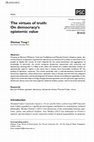 Research paper thumbnail of The Virtues of Truth: On Democracy's Epistemic Value