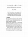 Research paper thumbnail of Towards Understanding How Humans Teach Robots