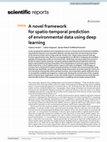 Research paper thumbnail of A novel framework  for spatio‑temporal prediction  of environmental data using deep  learning