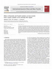 Research paper thumbnail of Effects of Reynolds and Prandtl numbers on heat transfer from a square cylinder in the unsteady flow regime