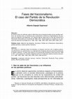 Research paper thumbnail of Fases del fraccionalismo. El caso del Partido de la Revolución Democrática