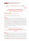 Research paper thumbnail of Informação científica em tempos de pandemia: análise do tempo de indexação de artigos de periódicos com vocabulário controlado MeSH no PubMed