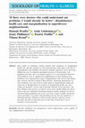 Research paper thumbnail of ‘If there were doctors who could understand our problems, I would already be better’: dissatisfactory health care and marginalisation in superdiverse neighbourhoods