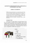 Research paper thumbnail of A REVIEW ON HIGH DENSITY POLY ETHYLENE AS ENGINEERING POLYMER