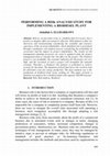 Research paper thumbnail of PERFORMING A RISK ANALYSIS STUDY FOR IMPLEMENTING A BIODIESEL PLANT