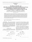 Research paper thumbnail of The effects of (22S,23S)- and (22R,23R)-3β-hydroxy-22,23-oxido-5α-ergost-8(14)-en-15-ones on biosynthesis of cholesteryl esters and activity of acyl-CoA:Cholesterol acyl transferase in Hep G2 cells