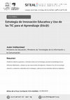 Research paper thumbnail of Estrategia de Innovación Educativa y Uso de las TIC para el Aprendizaje (Etic