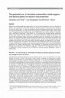 Research paper thumbnail of The potential use of microbial communities inside suppres- sive banana plants for banana root protection