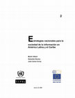 Research paper thumbnail of Estrategias Nacionales Para La Sociedad De La Información En América Latina Y El Caribe