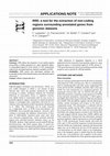 Research paper thumbnail of RRE: a tool for the extraction of non-coding regions surrounding annotated genes from genomic datasets