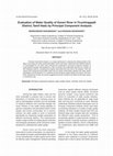 Research paper thumbnail of Evaluation of Water Quality of Kaveri River in Tiruchirappalli District, Tamil Nadu by Principal Component Analysis