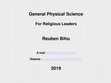 Research paper thumbnail of General Physical Science For Religious Leaders