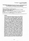 Research paper thumbnail of The Nigerian agricultural extension practice, administration and sustainability: An overview of the challenges