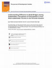 Research paper thumbnail of Sarmiento Barletti JP, AM Larson and N Heise Vigil. 2022. 'Understanding Difference to Build Bridges among Stakeholders: Perceptions of Participation in Four Multi-stakeholder Forums in the Peruvian Amazon', The Journal of Development Studies 58(1): 19-37.