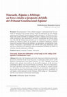 Research paper thumbnail of Venezuela, España y Arbitraje: un breve estudio a propósito del fallo del Tribunal Constitucional Español