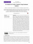 Research paper thumbnail of An Analysis of Twitter Contents Using Sentiment Analysis